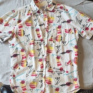 Colorful Geometric Print Men's Shirt